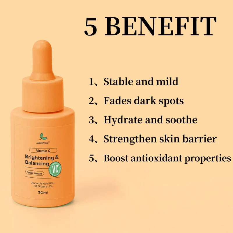 Natural Organic Facial Tightening Niacid Essence Moisturising Face Revitalizing Antiaging Skin-Lightening Vitamin C Serum
