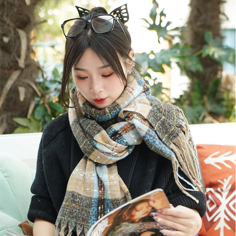 Wholesale Women Fashion Winter Warm Thick Scarf Korean Edition High Grade  Cashmere Women Scarf