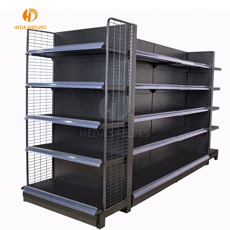 China heda shelves supermarket shelf display rack supermarket gondola