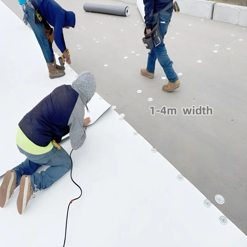 60 Mil TPO Waterproof Membrane For Deck Roofing Construction