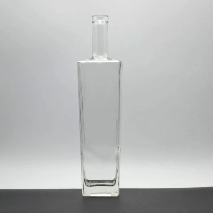 Custom fancy 500ml vodka whisky gin bottle spirit glass bottles wine cork glass miniature bottles