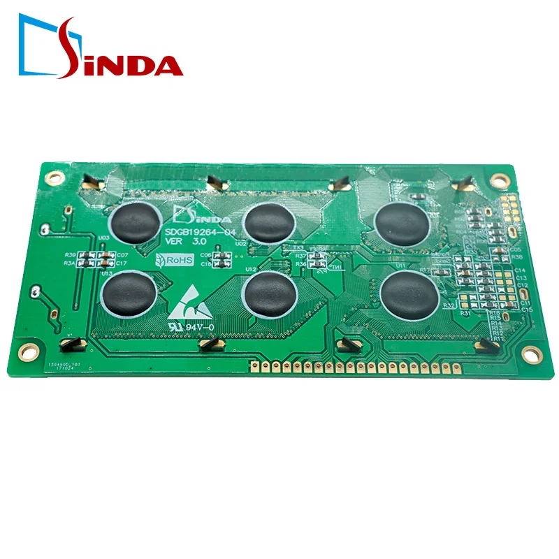 Sinda Display 192x64 Graphic Display STN-Blue Custom LCD Module
