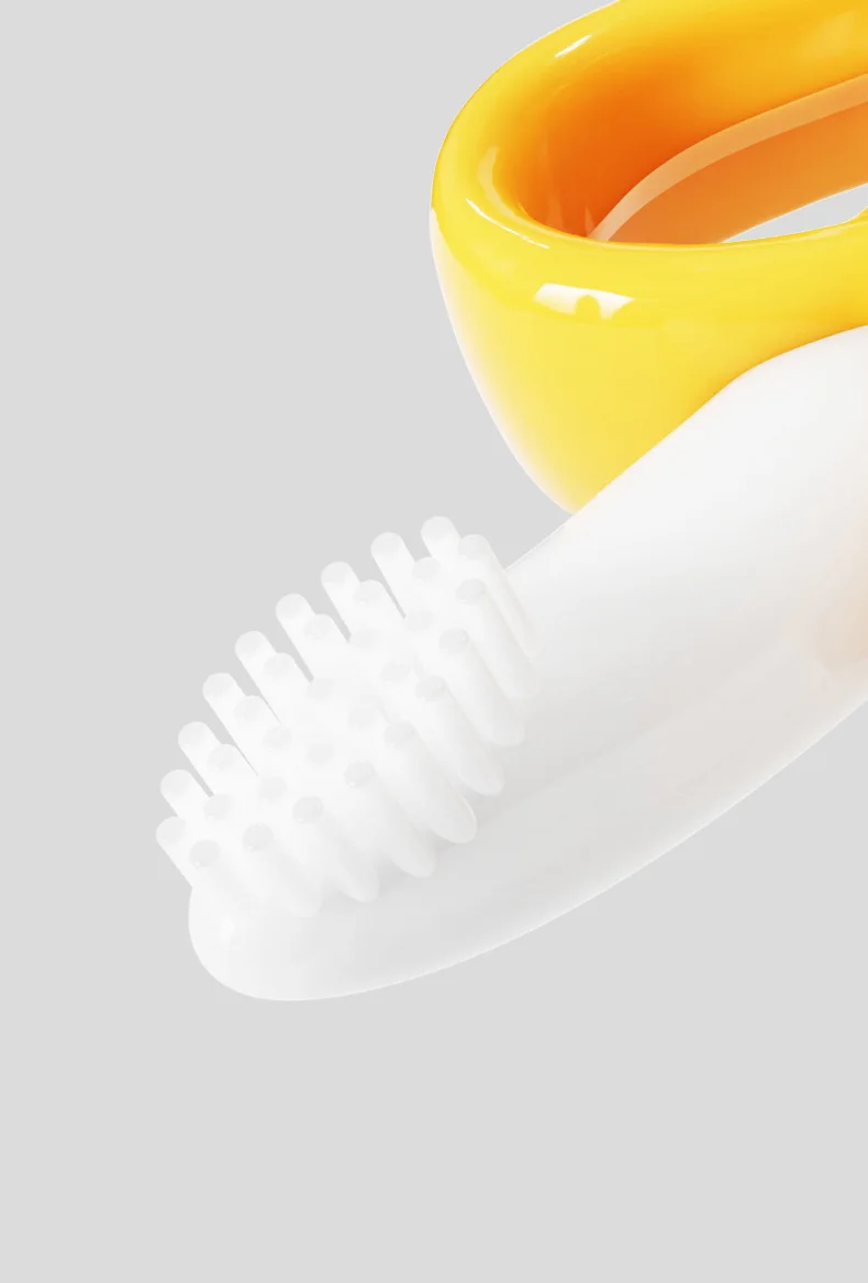 Silicone Baby banana Teether Toy for Infants 3+ Months BPA Free Anti-Drop Silicone  for Soothing Sore Gums Baby Chew Toys