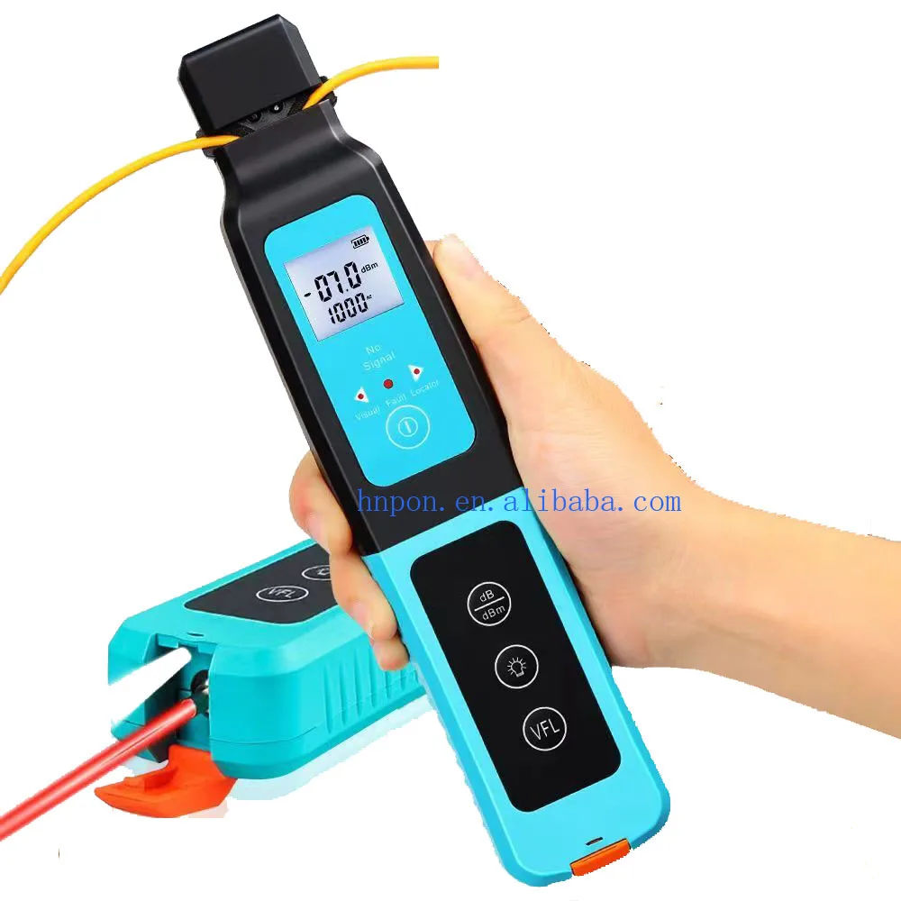 Active Optical Fiber Identifier Live Fiber Cable Tester Traffic Detector with Power Meter Visual Fault Locator 10mw VFL