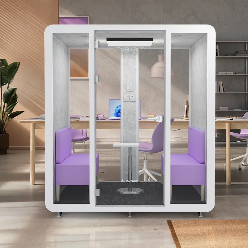 Portable Easy Movable Soundproof Acoustic Booth Vocal Recording Booth Office Phone Booth Meeting Pod
