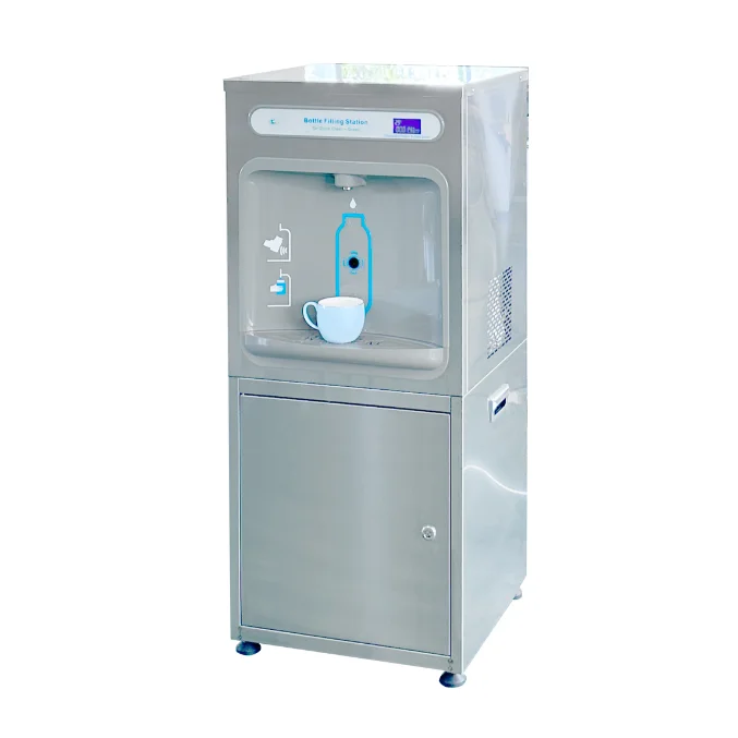 Factory Wholesale High Quality 304 Stainless Steel Cold Bottle Filling Station Intelligent Sensor Standing Water Dispenser