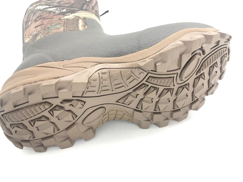 Unisex Best Quality Waterproof Camo Hunting Neoprene Rubber Boots With Adjust Buckle