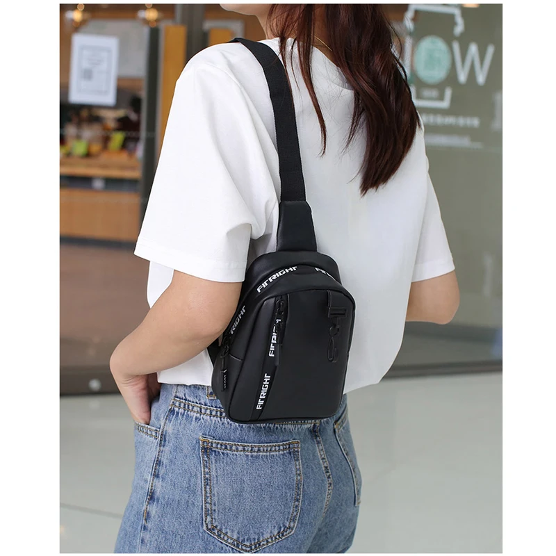 Wholesale 2024 newly PU Crossbody bag classic design lady fashion shoulder Chest Bag Casual Leather waist bag For Women