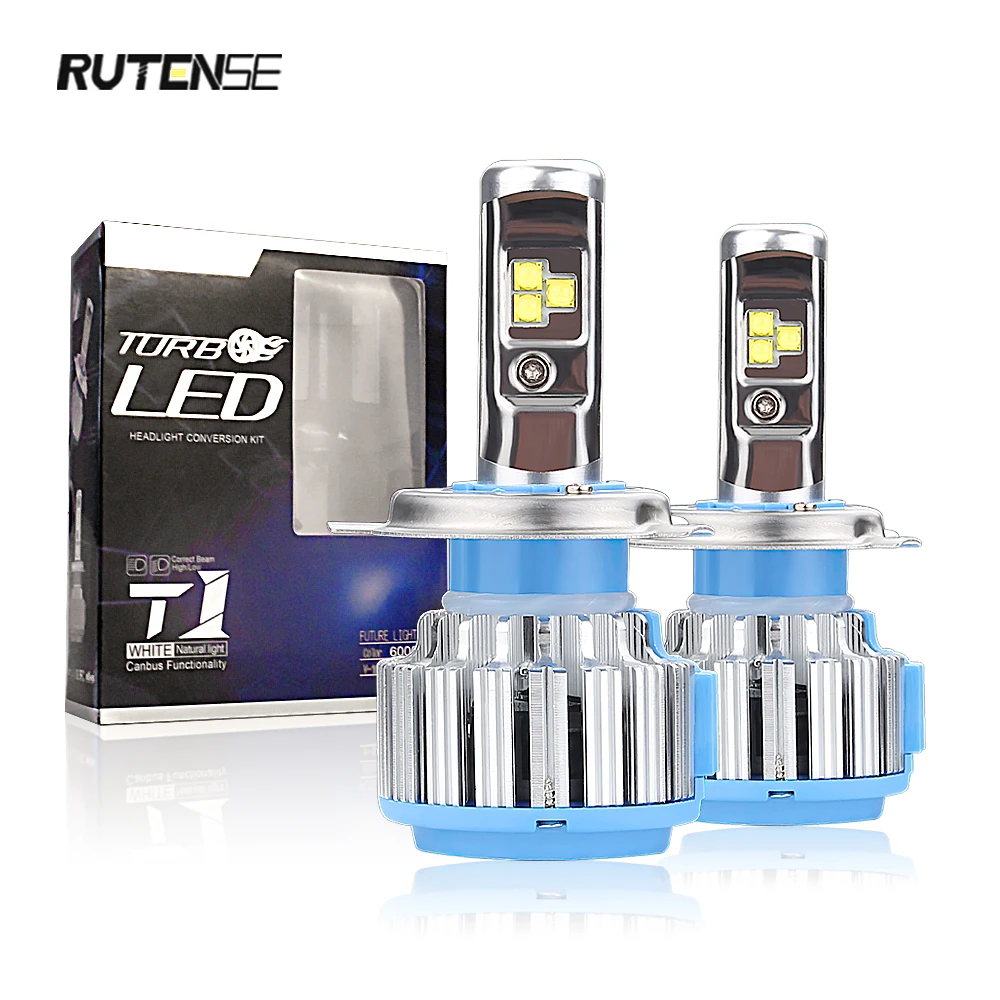 RUTENSE  high power auto lighting system  h11 led headlight laser lens led bulbs T1 auto headlights car lamp on sale