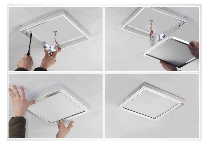 led panel light 600*600 dimmable hanging suspended 38w flat LED ceiling panel light