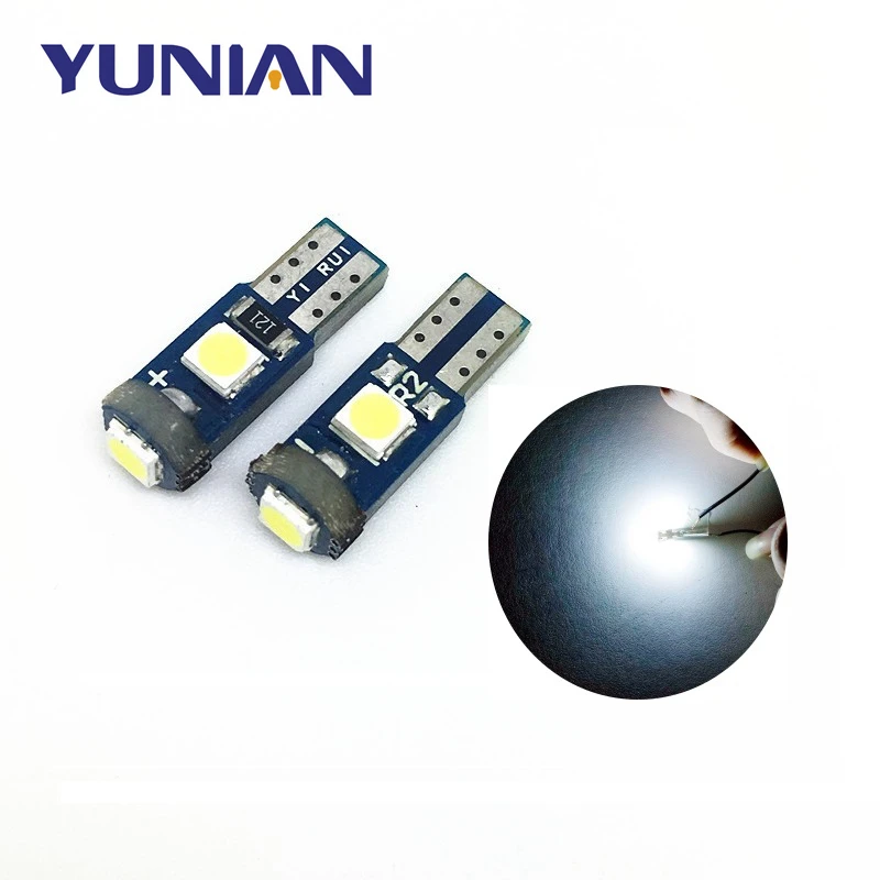 T5 W1.2W 58 74 286 3SMD светодиод супер яркий 3030 приборной панели автомобиля светодиодное освещение салона боковой клиновидный свет 7