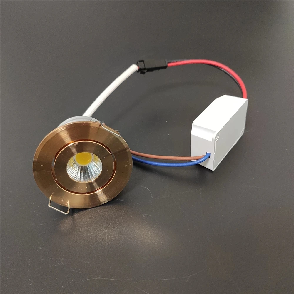 Modern 3W 1W Dimmable Spot Light Recessed AC85-265V Commercial Showcase Adjustable Ceiling Lamp Aluminium Led Mini DownLight