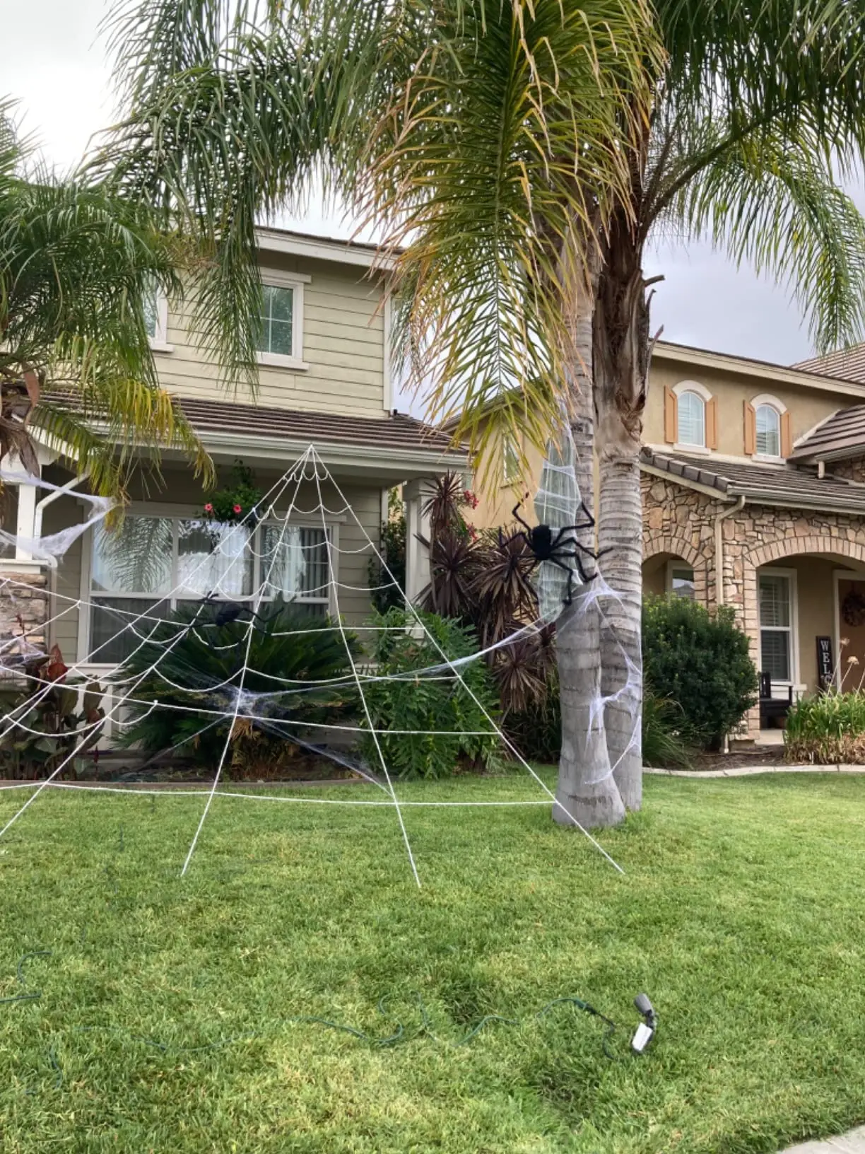 Halloween Decorations Secret Party Ghost Magnator Cotton Mesh Tulle Sticky Giant Spider-Man Shooter Web