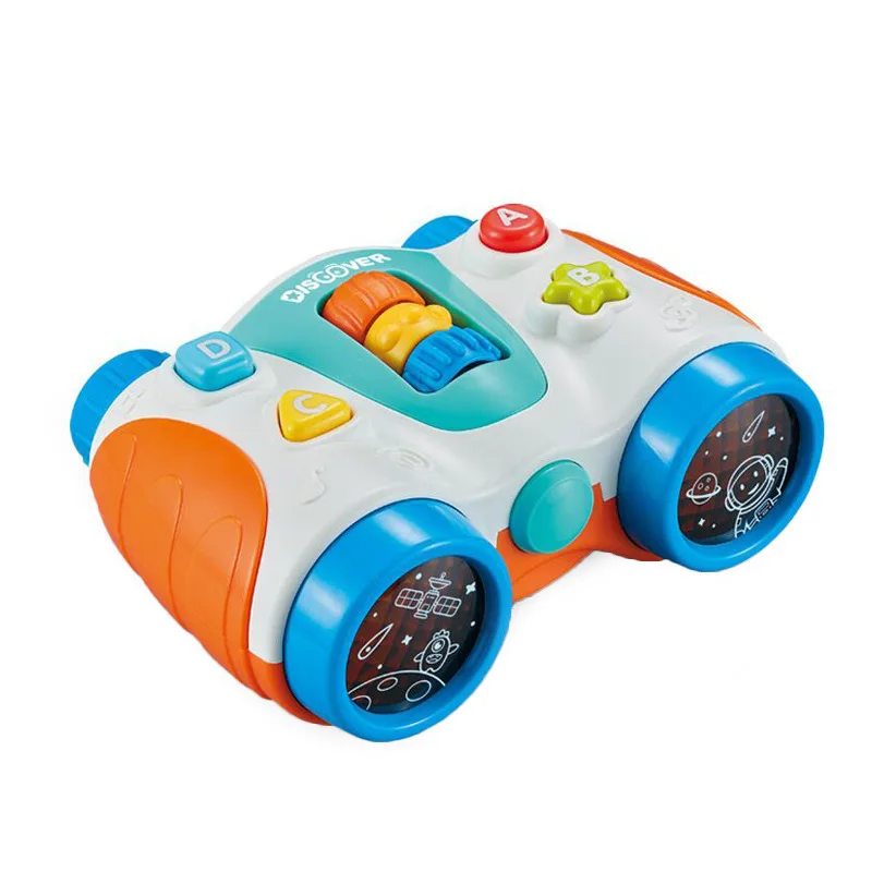 Baby Gripping toys music early education sound and light-up baby telescope projection toys