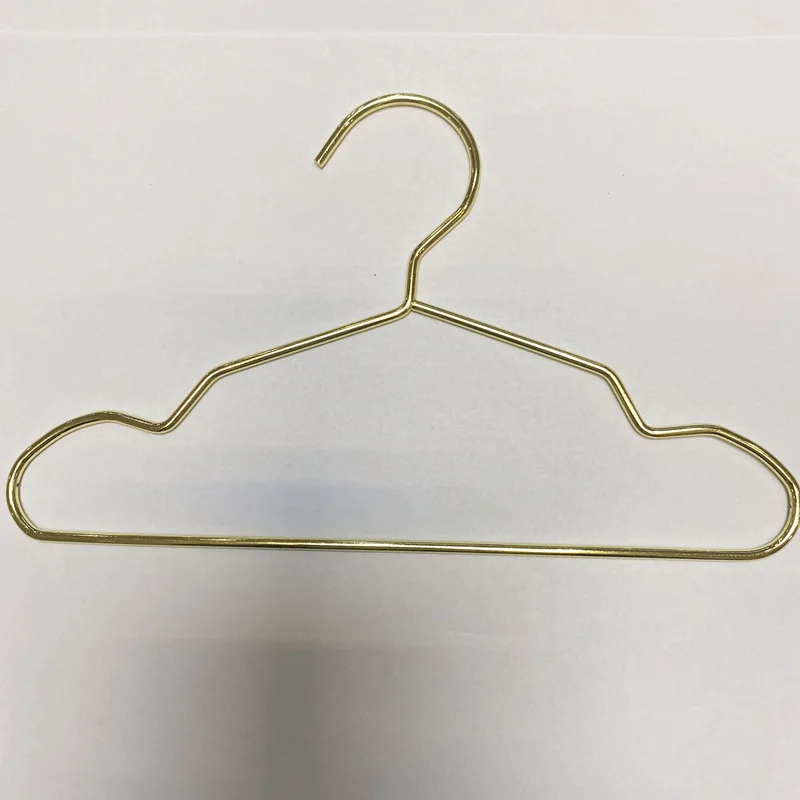Pet clothing hanger Hooks for Pet Clothes Mini metal small clothes hanging Gold Cat Display Clothes Hanger
