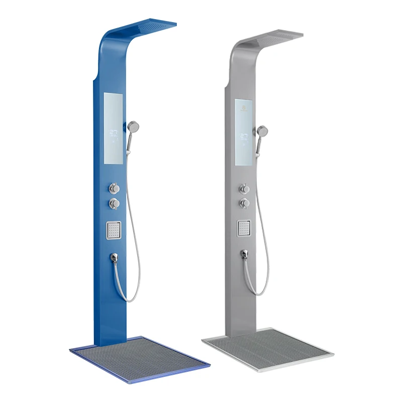 Душевая панель для ванной комнаты колонны башни 304S Бесконтактный стальной водопад спа-насадки умная настенная душа