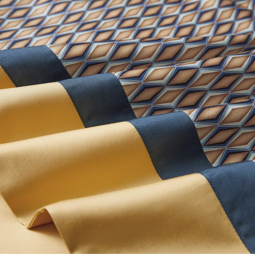 Luxury Egyptian cotton bedding sets customizes digital print bed sheet set