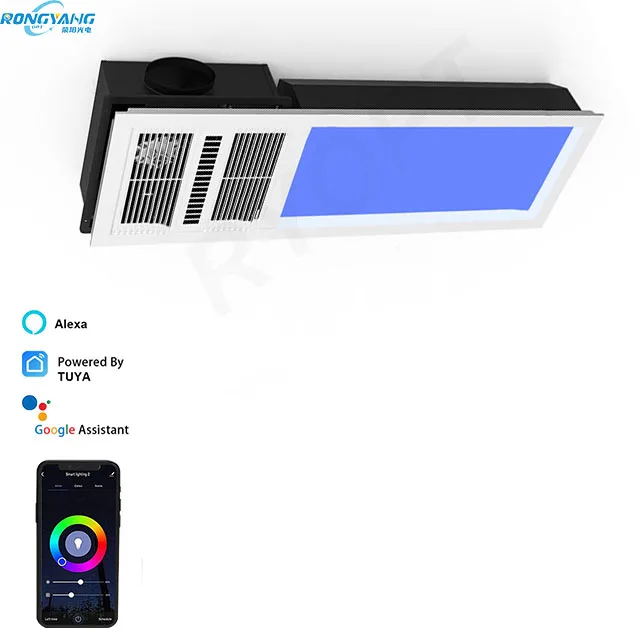 RYOPT искусственный световой люк, солнечный свет, светодиодная лампа голубого неба, панель для ванной комнаты с вытяжным вентилятором