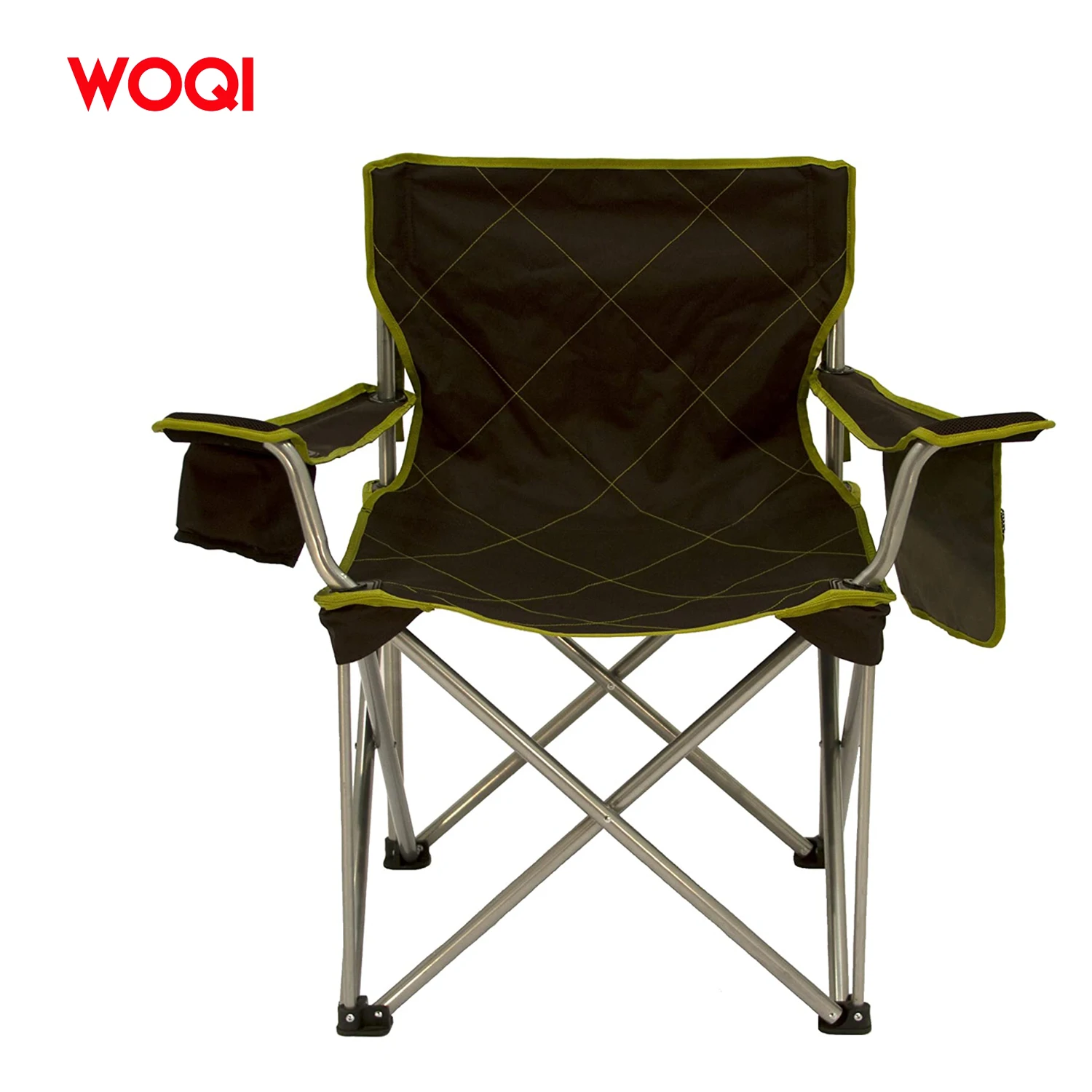 WOQI oversized camping chair 800 pound capacity black Providing excellent durability and robustness