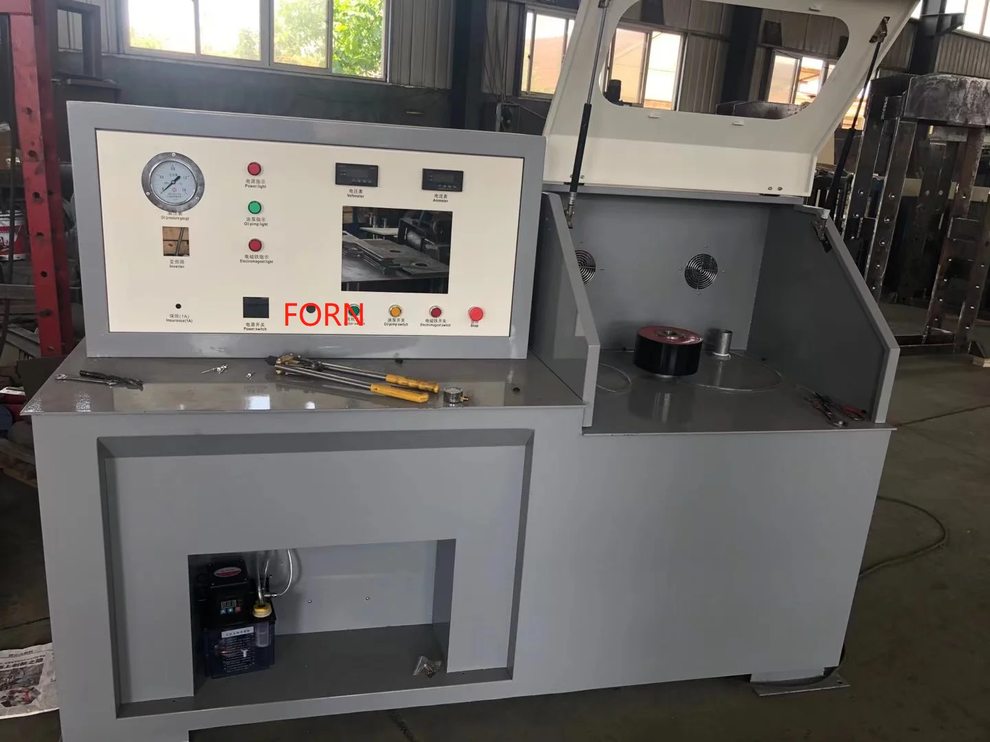 After repair turbocharger to test Turbo charger test bench
