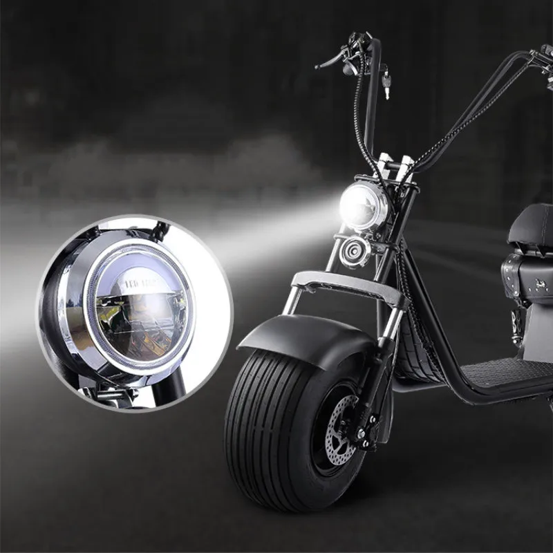 1500W 2000W Scooter Electric Motorcycle 60V 12AH Adult 9.5 Inch Fat Tire Electric Scooter for Elderly