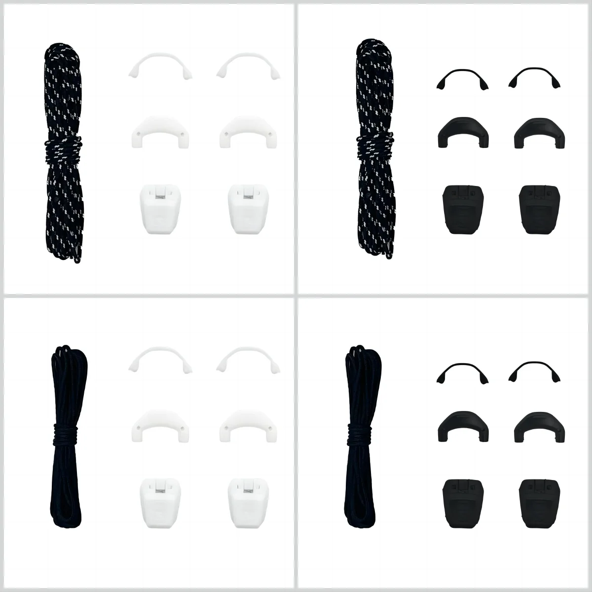 High Quality No tie Shoe laces Round Without ties Adult Kids Quality Running Sneakers Shoelaces Black White Shoes Accessories
