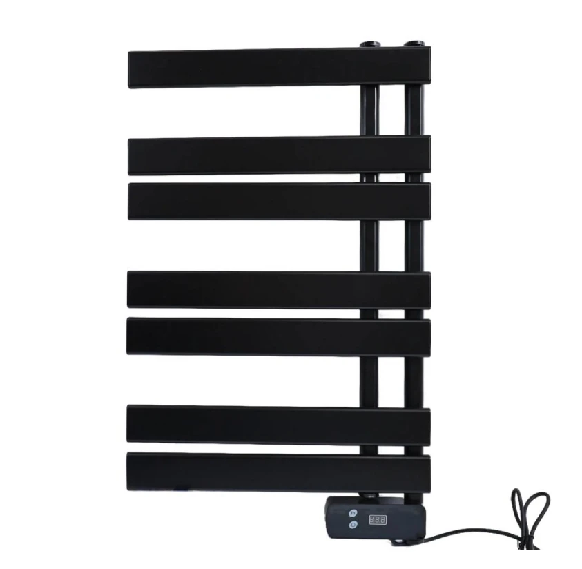 ReadyWarm Twin Towel Steel Electric Bathroom Radiator 425W 2 Modes Heating Aluminium Low Power Consumption IP24 LED Screen