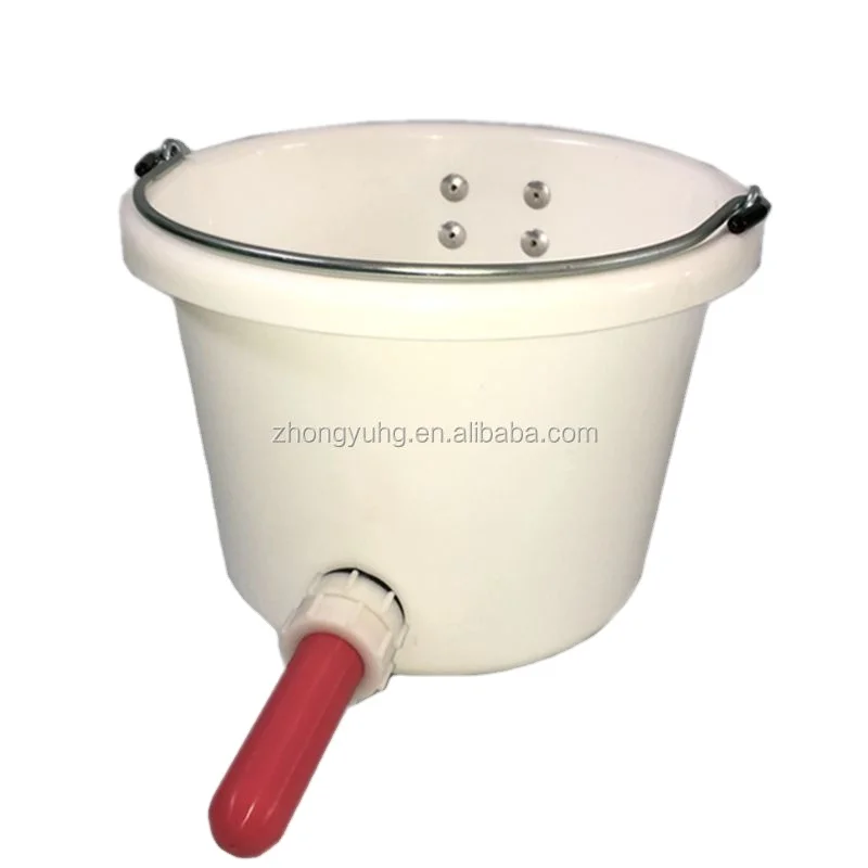 Cattle and Goat Dairy Farm Equipment Cow Calf Calves Milk Feeder Bucket with Nipple for Livestock Animal Feeders