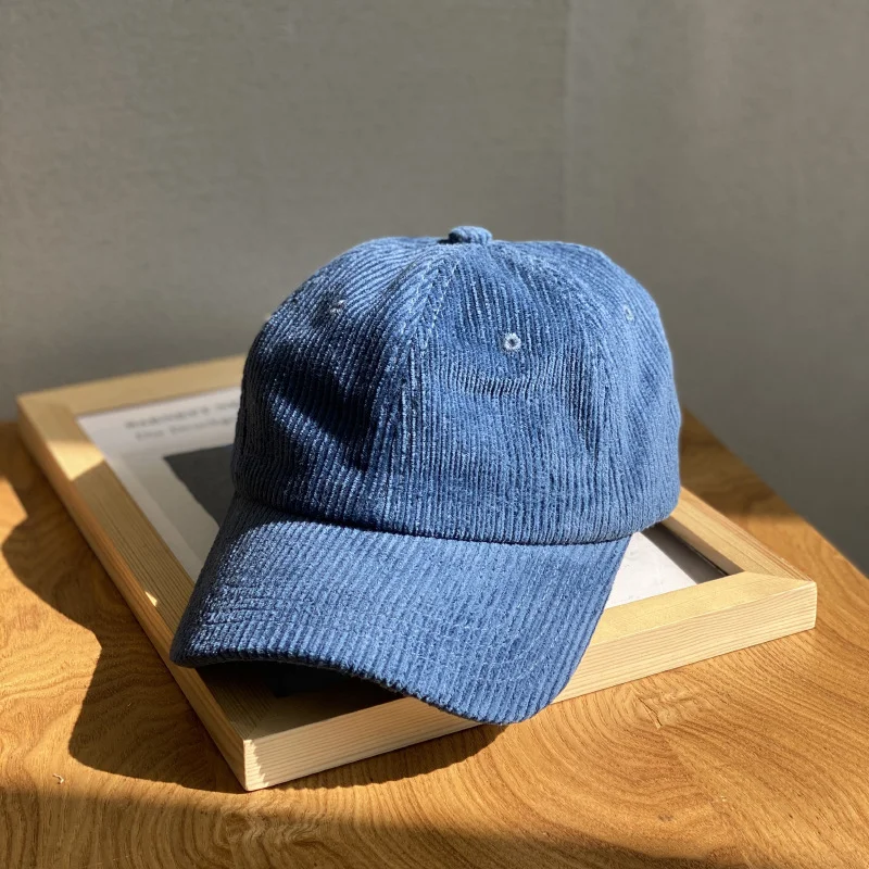 Corduroy Cap Unstructured Embroidery Unisex Dad Cap Custom Women Wholesale Sport Cap Baseball Hat for Male