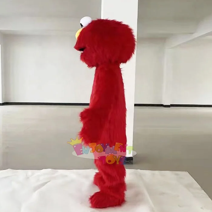 Customized Cute Cartoon Red Elmo Mascot Costume Adult Character Activity Party Play Plush Mascot Costume for Sale