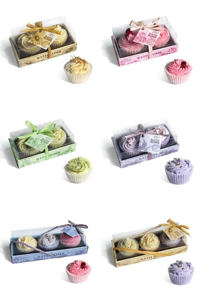 
Custom fragrance lovely spa natural bath fiizzer free sample bubble relaxing fancy cupcake fizzy kids bath bomb 