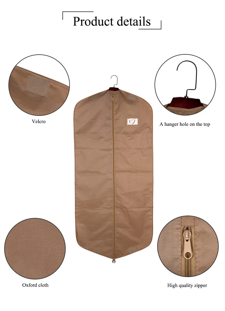 Hot 2022 Vietnam factory RPET non woven eco-friendly foldable garment bag suit cover dustproof bag