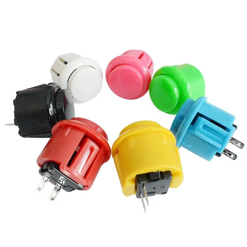 Кнопка Sanwa OBSF 30 obsf24 аркадная мм Переключатель Nintend MAME raspberry pi сменные кнопки