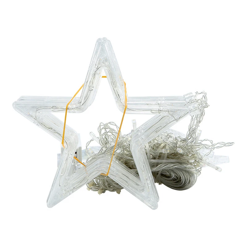 LED Curtain Light String Christmas Light Decoration Star Curtain Light Christmas