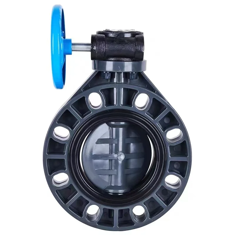 Supply Plastic PVC UPVC CPVC PPH PVDF Industrial Manual Handle/Pneumatic/Motorized Electric Butterfly Valve Manufacturer