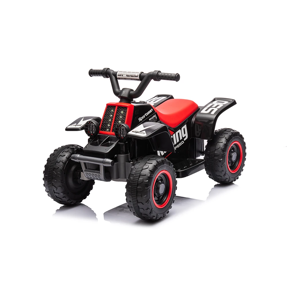 2022 New Arrival 12V Electric ATV Kids Quad Bike as Ride-on Toy for Age 2-4 Light & EVA Wheels for Outdoor Use