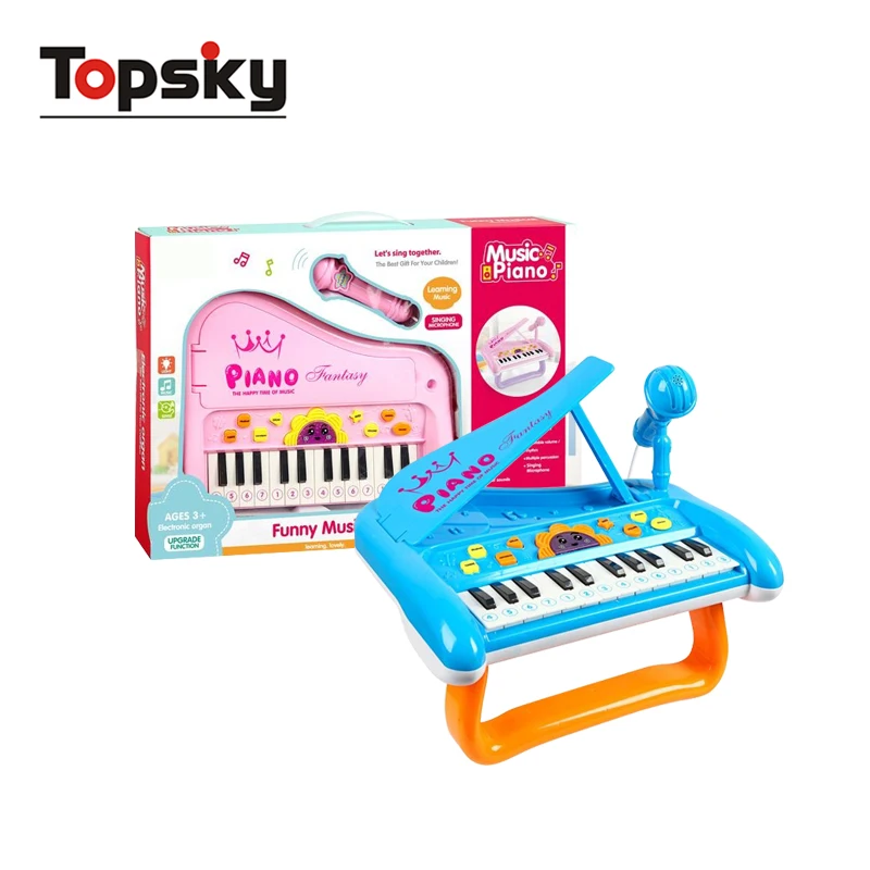 Multi function educational musical toy electric piano keyboard toy microphone with GCC