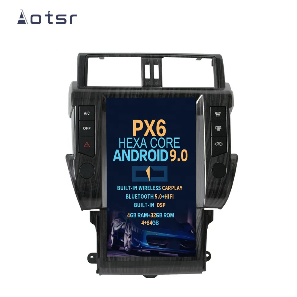  Автомобильный мультимедийный радиоплеер Tesla на Android для Toyota Land Cruiser Prado 150 2014-2018 автомобильный