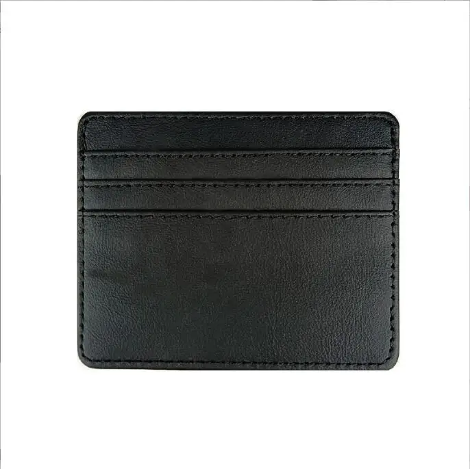 Hight Quality PU Leather Soft Sublimation Blank Card Holder PU leather id card holder wallet PVC credit card holder case