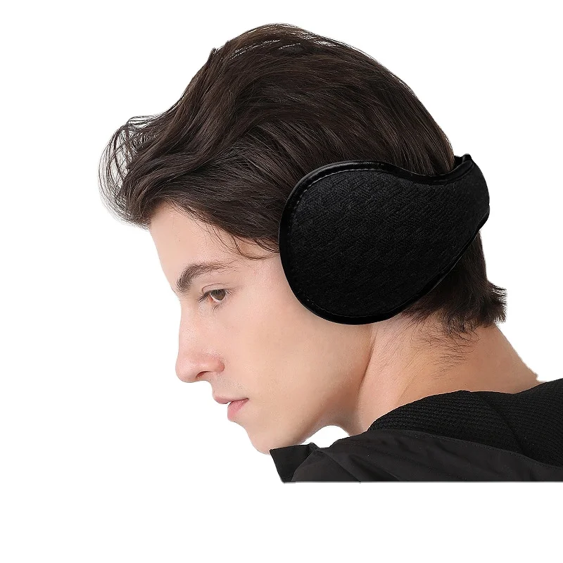 Прямая Заводская поставка, зимние мягкие теплые наушники, черные плюшевые теплые наушники