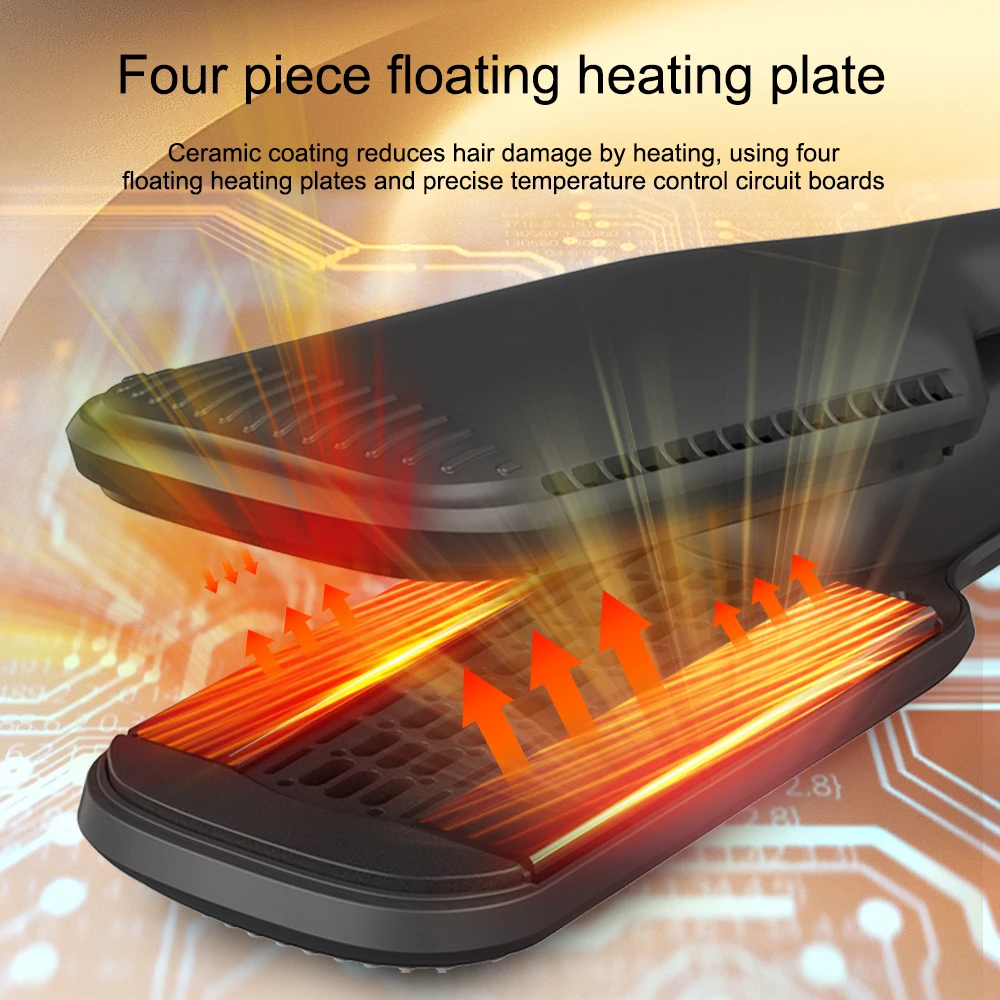 Newest Technology hair straightener With Hot Air New 2024 2-in-1hot Air hair Styler Straightening Molding tool