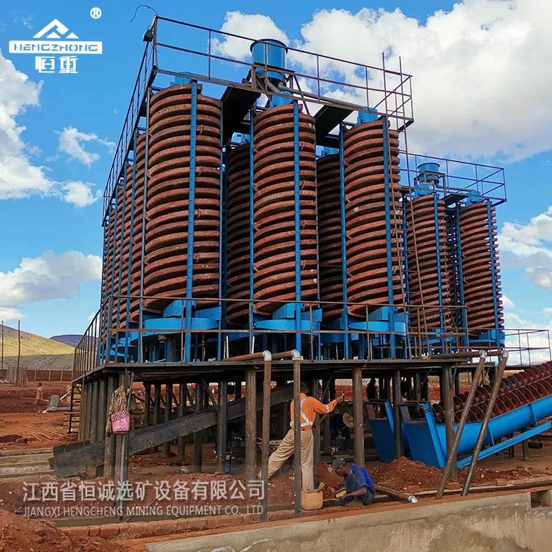 Chrome Ore Concentrator Machine Mobile Chrome Washing Plant With Spiral Chute