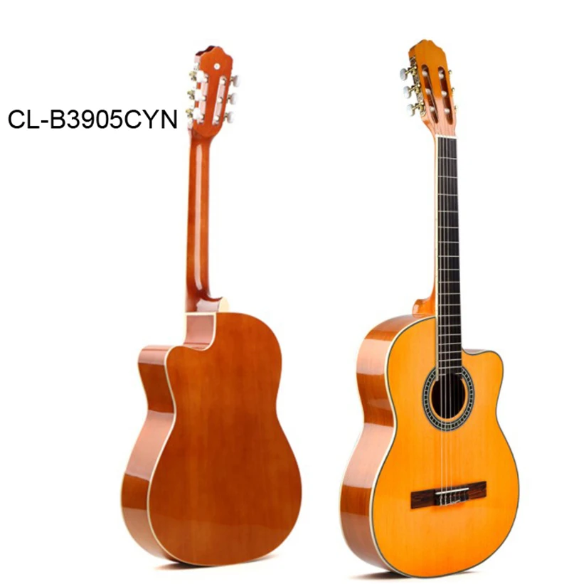 CL-B3905 39 дюймов ель древесина начинающие студенческие модели классических гитар Деревянная Классическая гитара