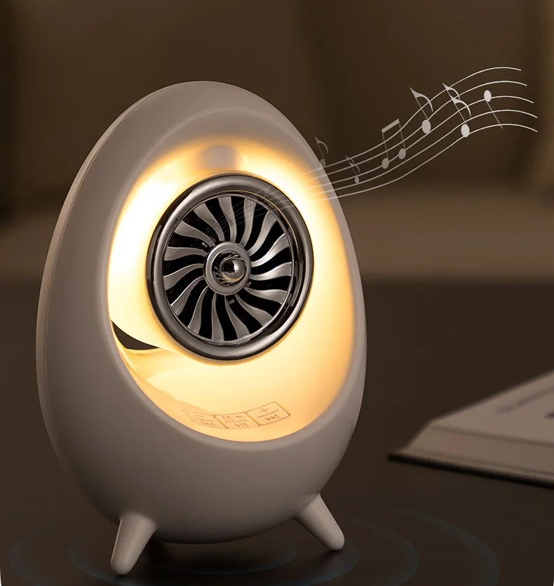 Hot selling creative night light rechargeable Bluetooth ambient speaker light