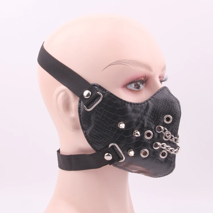 New Best selling carnival realistic horror  wholesale bike cycling mask motorcycle half face halloween scary mask