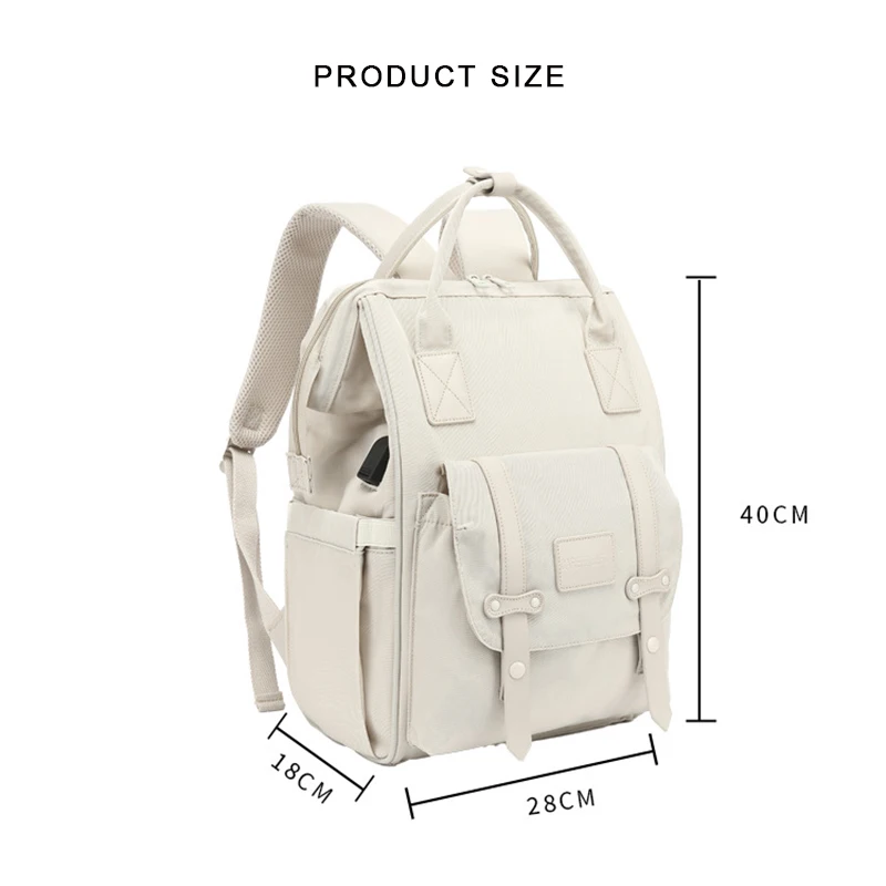 Baby Waterproof Soft  Nursery Diaper Backpack Mommy Botton Nappy Storage Bag Organizer Outdoor Package Bag Large Capacity