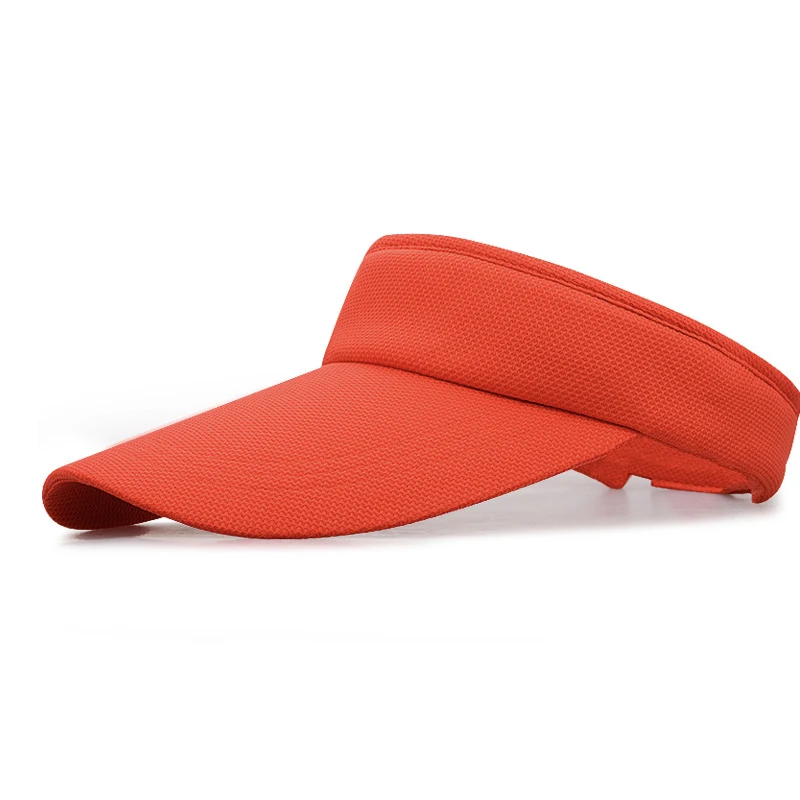 High Quality Wholesale Outdoor Sun Protection Custom Color Polyester Print Embroidery Big Visor Cap Running Visor Hats And Caps