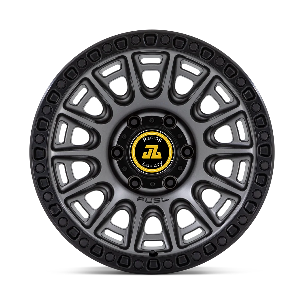 Jiangzao hot wheel 15 16x8 17 18 4x4 offroad 5x114.3 6x139.7 off road black alloy truck wheels for fuel pickup isuzu highlender