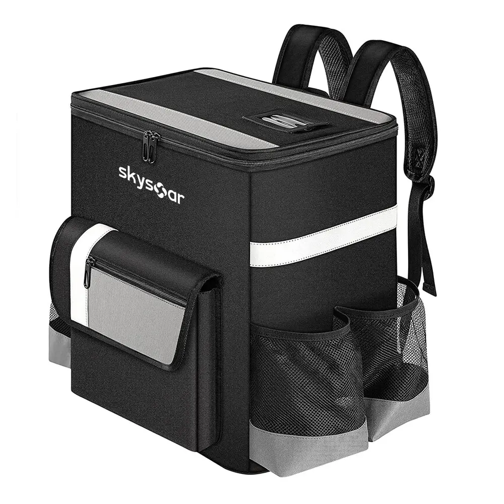 2021 Newest style manufacturer bike backpacks thermal insulated pizza food backpack delivery bag for motorcycle