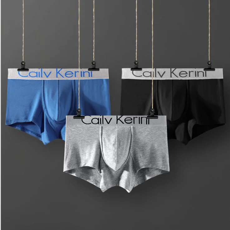 Natural Feeling Boxer Briefs Mens Underwear Men Pack Soft Cotton Open Fly Underwear